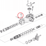 Zabezpieczenie rygla grota Atlas Copco SB52