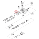 Zabezpieczenie rygla grota Atlas Copco SB202