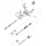 Zabezpieczenie rygla grota Atlas Copco SB302