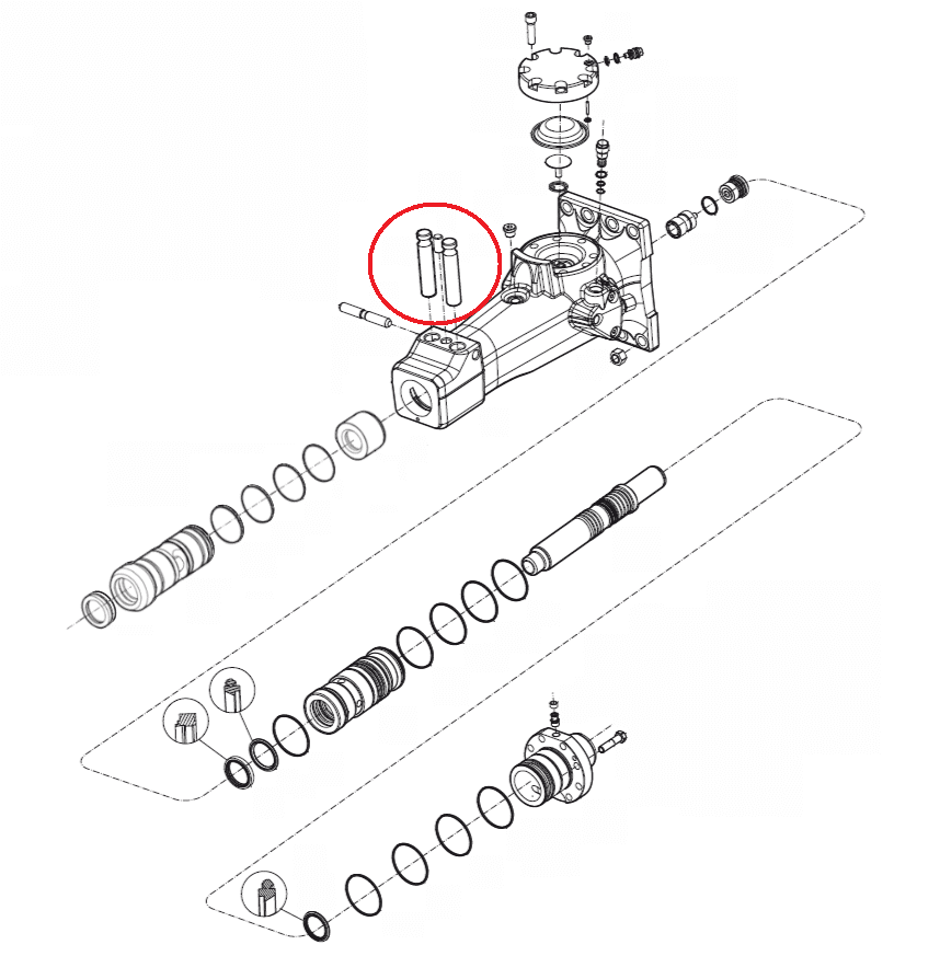 Rygiel grota Atlas Copco SB102