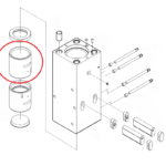 Tuleja górna CHICAGO PNEUMATIC RX29 (CP)