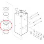 Tuleja dolna CHICAGO PNEUMATIC RX30 (CP)