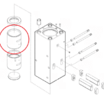 Tuleja górna CHICAGO PNEUMATIC RX30 (CP)