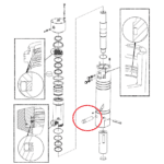 Rygiel grota CHICAGO PNEUMATIC CP400 (CP)